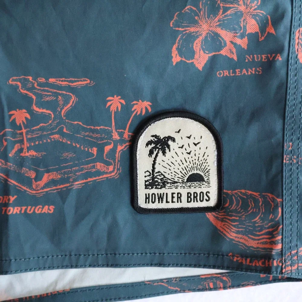 Howler Bros Buchannon Board Shorts Mens 31 Gulf Destinations Slate Gray